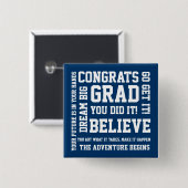 励モダンみおめでとうグラッドブルー 缶バッジ (正面&裏面)