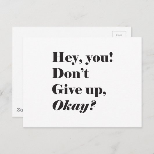 励感動的まし引用文はがき ポストカード (正面/裏面)