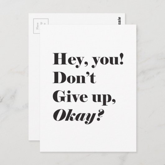 励感動的まし引用文 ポストカード (正面/裏面)