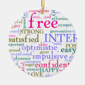 励感動的まし言葉 セラミックオーナメント (正面)