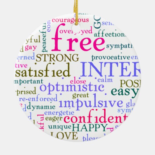 励感動的まし言葉 セラミックオーナメント (裏面)