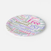 励感動的まし言葉 ペーパープレート (アングル)