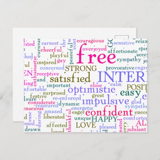 励感動的まし言葉 ポストカード (正面/裏面)