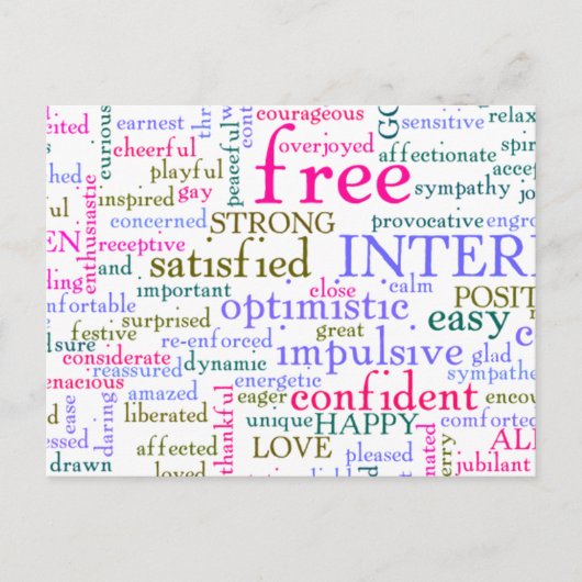 励感動的まし言葉 ポストカード (正面)