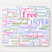 励感動的まし言葉 マウスパッド (正面)