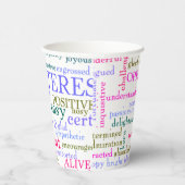 励感動的まし言葉 紙コップ (右)