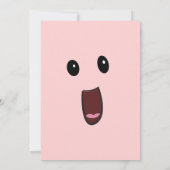 励起顔誕生日招待状 招待状 (裏面)