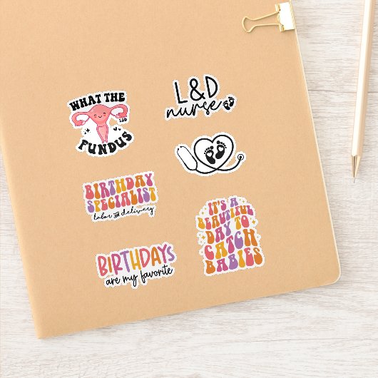 労おもしろい働搬送L&Dナースパック シール (ノートブック)