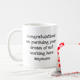 労おもしろい働者のボスの離れ贈与 コーヒーマグカップ