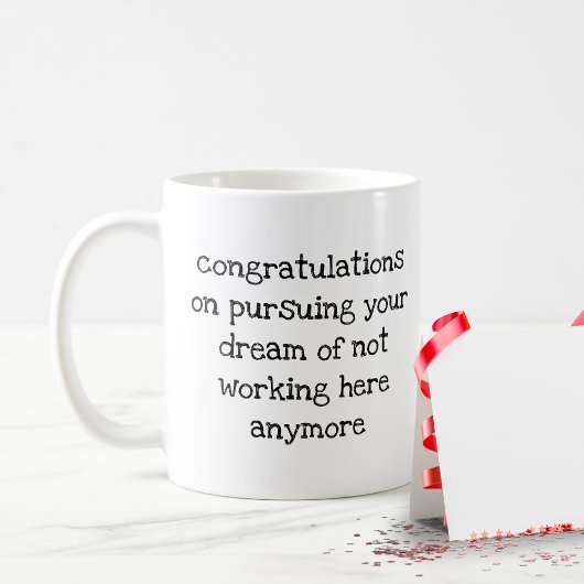 労おもしろい働者のボスの離れ贈与 コーヒーマグカップ
