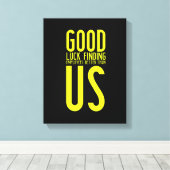 労おもしろい働者、従業員または離れfiへの贈り物 キャンバスプリント (インサイチュ (ウッドフロア))