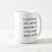 労使会議おもしろい コーヒーマグカップ (正面右)