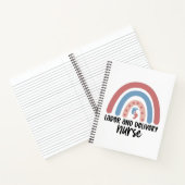 労働と配達のナースレインボーナースの贈り物 ノートブック (内部)