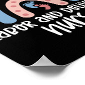 労働と配達ナースレインボーナースギフト ポスター (角)