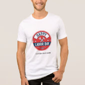労働の日、おめでとうございます トライブレンドＴシャツ (正面)