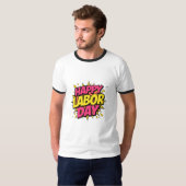 労働の日、おめでとうございます Tシャツ (正面フル)