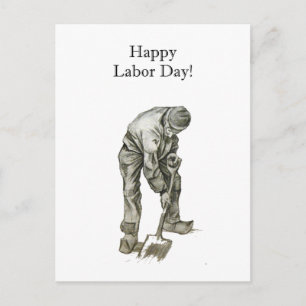 労働の日 ヴァン・ゴッホ 労働者 絵 ポストカード