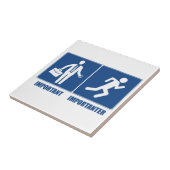 労働は重ランニング要、労働は重大事 タイル (側面)