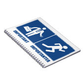 労働は重ランニング要、労働は重大事 ノートブック (右側)