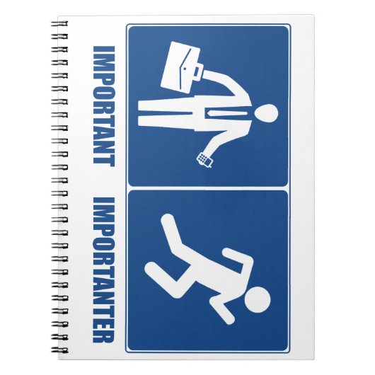 労働は重ランニング要、労働は重大事 ノートブック (正面)