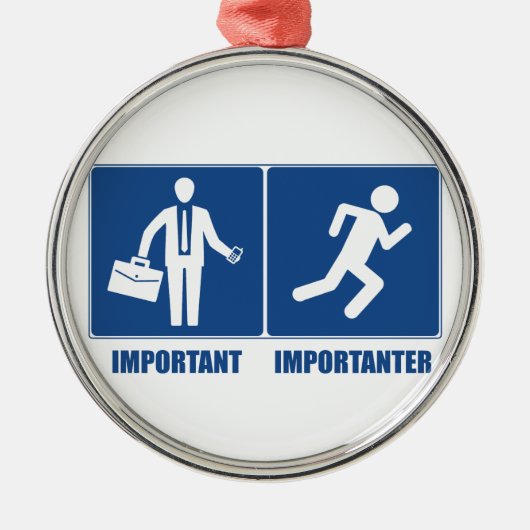 労働は重ランニング要、労働は重大事 メタルオーナメント (正面)