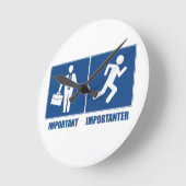 労働は重ランニング要、労働は重大事 ラウンド壁時計 (傾斜)