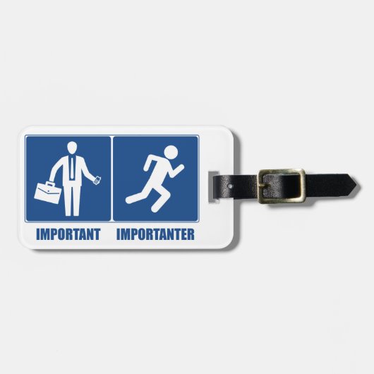 労働は重ランニング要、労働は重大事 ラゲッジタグ (正面横)