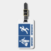 労働は重ランニング要、労働は重大事 ラゲッジタグ (正面縦)