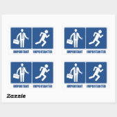 労働は重ランニング要、労働は重大事 長方形シール (シート)