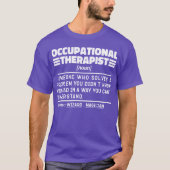 労働セラピスト名詞理学療法先生 Tシャツ (正面)
