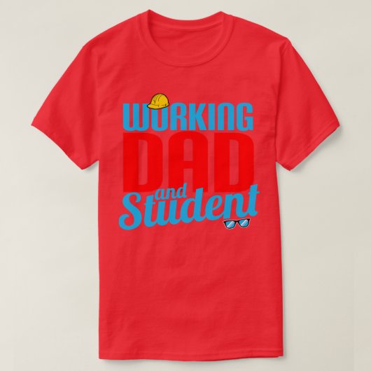 労働パパ及び学生 Tシャツ (デザイン正面)