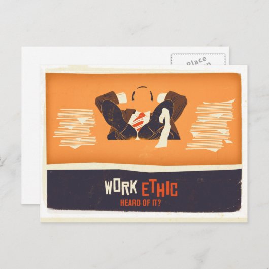 労働倫理 ポストカード (正面/裏面)