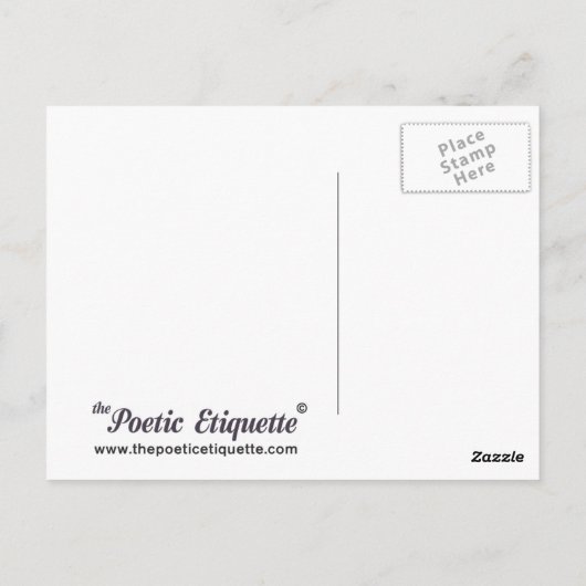 労働倫理 ポストカード (裏面)