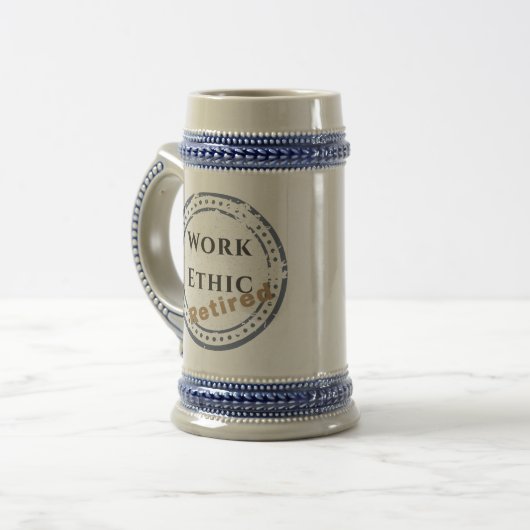 労働倫理: 退職 ビールジョッキ (正面左)