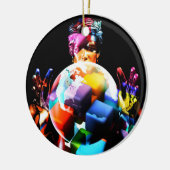 労働力および雇用の文化の多様性 セラミックオーナメント (左)