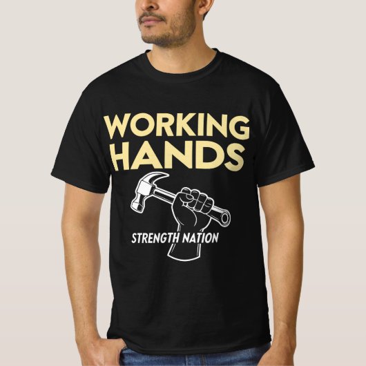 労働力強化国 | 労働日の献上品 Tシャツ (正面)