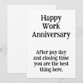 労働協約記念日 招待状 (正面/裏面)