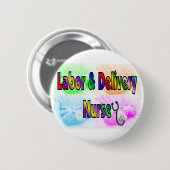 労働及び配達ナース 缶バッジ (正面&裏面)