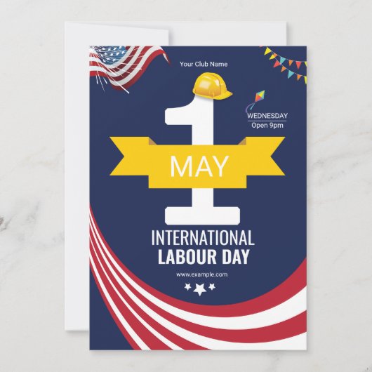 労働国際的日イベントチラシ 招待状 (正面)