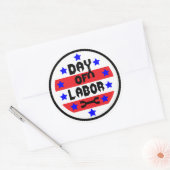 労働徴候の日 ラウンドシール (封筒)