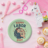 労働日お祝いパーティープレート ペーパープレート (パーティー)