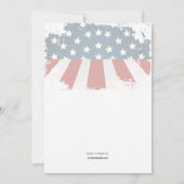 労働日お祝い&バーベキュー招待状 招待状 (裏面)