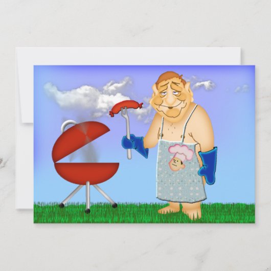 労働日の調理師アウト 招待状 (正面)