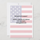 労働日のBBQへの招待（編集可能） 招待状 (裏面)