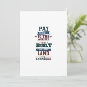 労働日は労働者に貢ぎ物を支払う サンキューカード (スタンド正面)