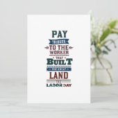 労働日は労働者に貢ぎ物を支払う シーズンカード (スタンド正面)