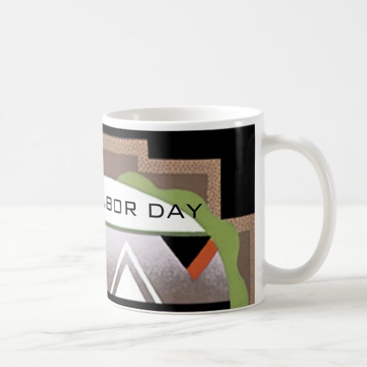 労働日アールデココーヒーマグbyヤンツ コーヒーマグカップ (右)
