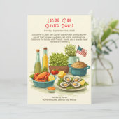 労働日オイスターロースト招待状愛国海岸 招待状 (スタンド正面)