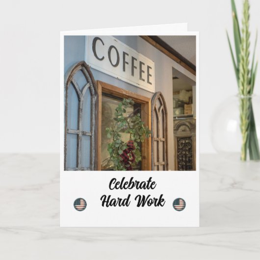 労働日カードの暖かい願い サンキューカード (正面)