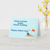 労働日カード2 カード (黄色い花)